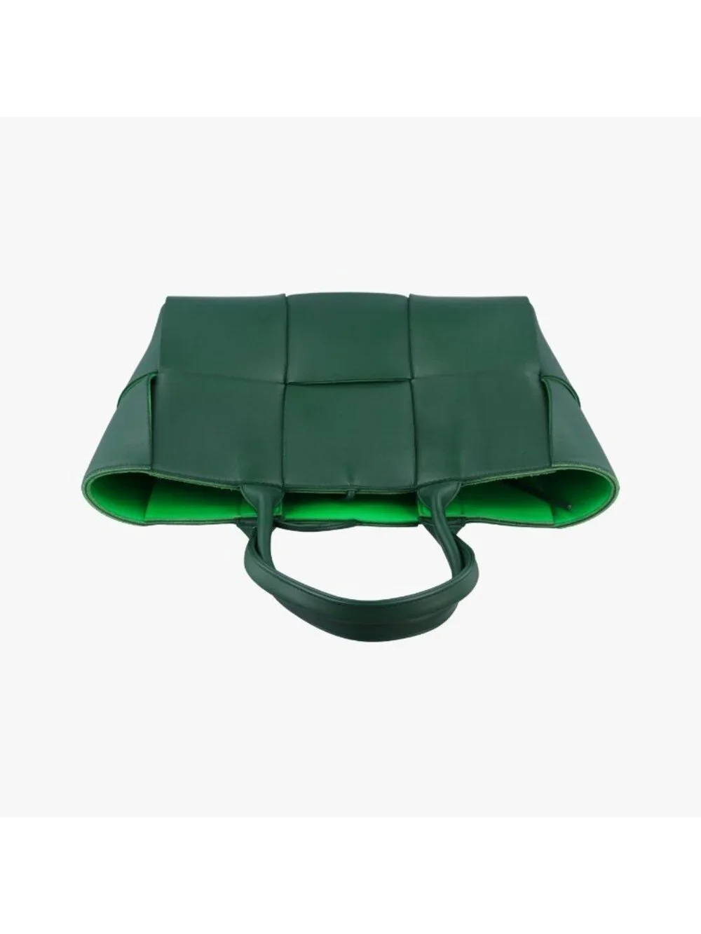 Bottega Veneta the Arco Tote Green Lambskin